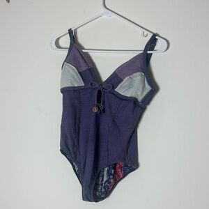 Colorblock denim One-Piece Swimsuit Seafolly size 6